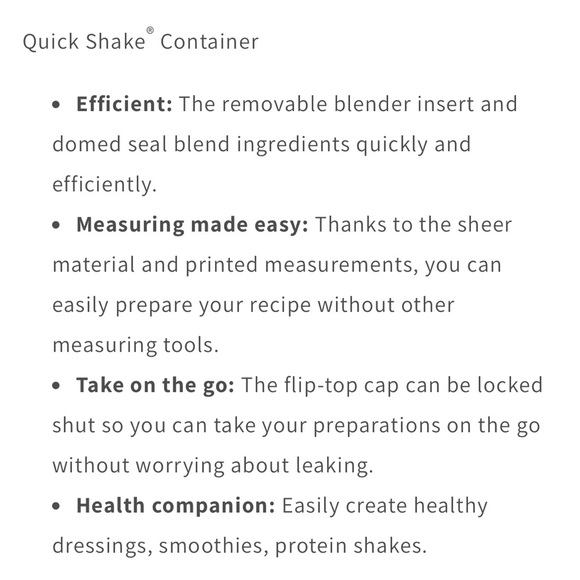Tupperware Quick Shake Container - Picture 7 of 8